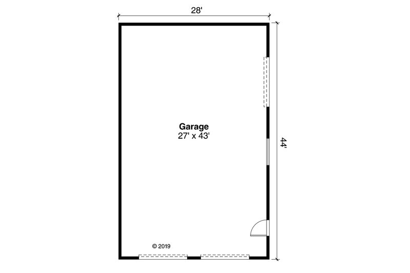 Home Plan - Floor Plan - Main Floor for Traditional House Plan #124-1175, 0 bath