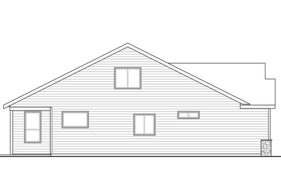 Exterior - Other Elevation for Traditional House Plan #124-1047 - 3 bed, 3 bath