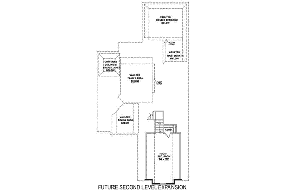 Floor Plan - Other Floor for European House Plan #81-927 - 3 bed, 2 bath