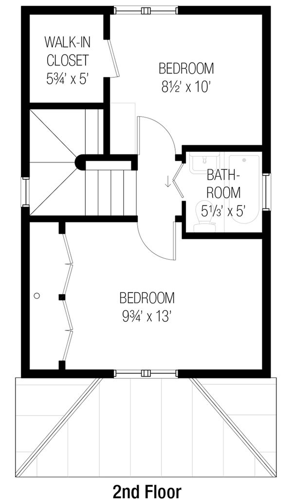 Cottage Floor Plan - Upper Floor Plan #915-5