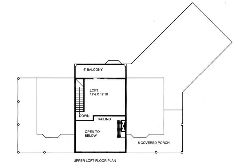 Home Plan - Floor Plan - Upper Floor for Craftsman House Plan #117-880 - 3 bed, 2 bath