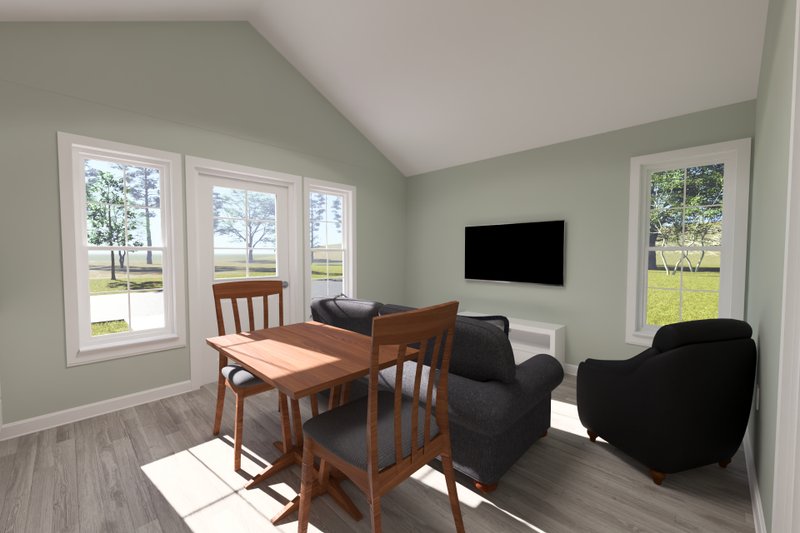 Architectural House Design - Interior - Family Room for Cottage House Plan #513-2405 - 2 bed, 2 bath