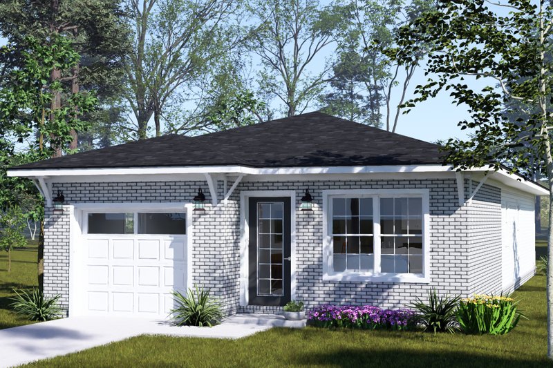 House Blueprint - Exterior - Other Elevation for Modern House Plan #513-2497 - 3 bed, 2 bath