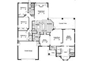 Mediterranean Style House Plan - 4 Beds 2 Baths 2560 Sq/Ft Plan #417-286 