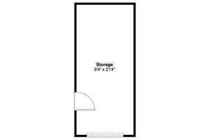 Floor Plan - Main Floor for Traditional House Plan #124-795, 0 bath