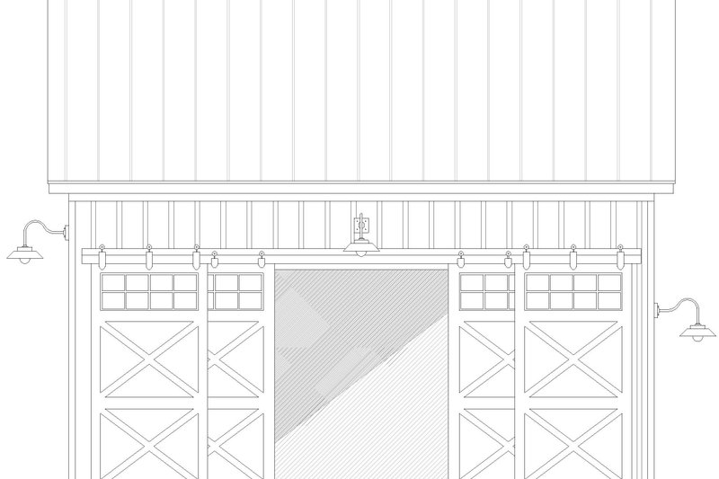 House Blueprint - Exterior - Front Elevation 3 for Farmhouse House Plan #932-565, 0 bath