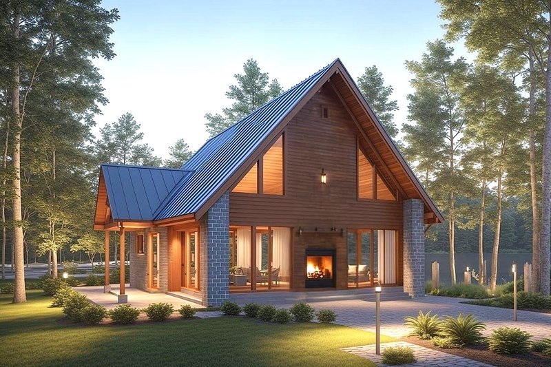 Dream House Plan - Cottage Exterior - Front Elevation Plan #3-348