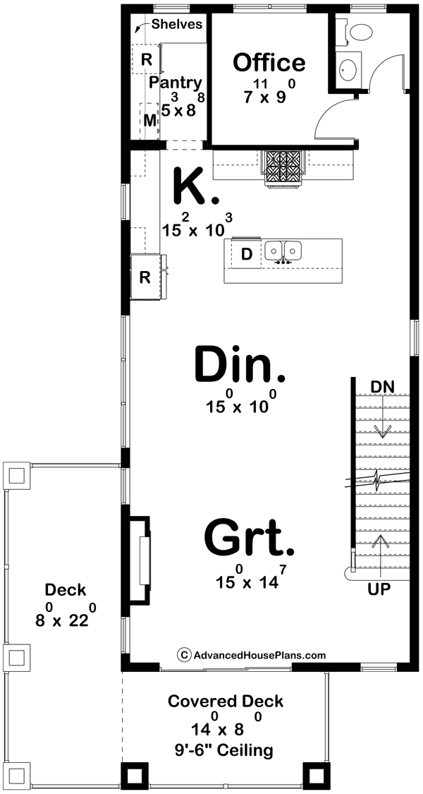 Architectural House Design - Farmhouse Floor Plan - Upper Floor Plan #455-409