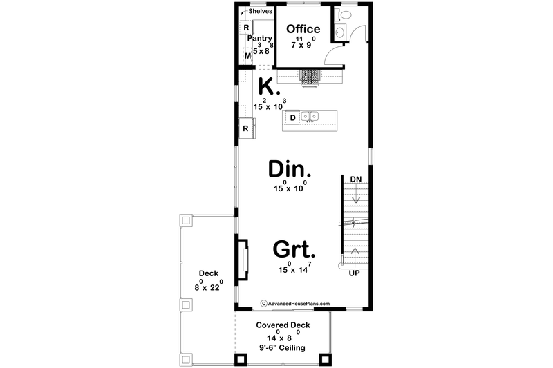 Home Plan - Floor Plan - Upper Floor for Farmhouse House Plan #455-409 - 3 bed, 2.5 bath