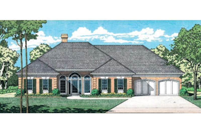 Dream House Plan - European Exterior - Front Elevation Plan #45-143