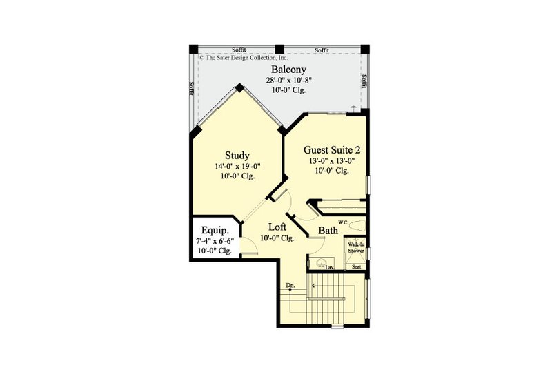 Architectural House Design - Floor Plan - Upper Floor for Country House Plan #930-474 - 3 bed, 4 bath