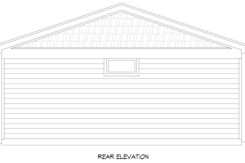 Dream House Plan - Exterior - Rear Elevation for Traditional House Plan #932-692, 1 bath
