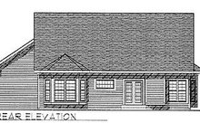 Home Plan - Traditional Exterior - Rear Elevation Plan #70-134