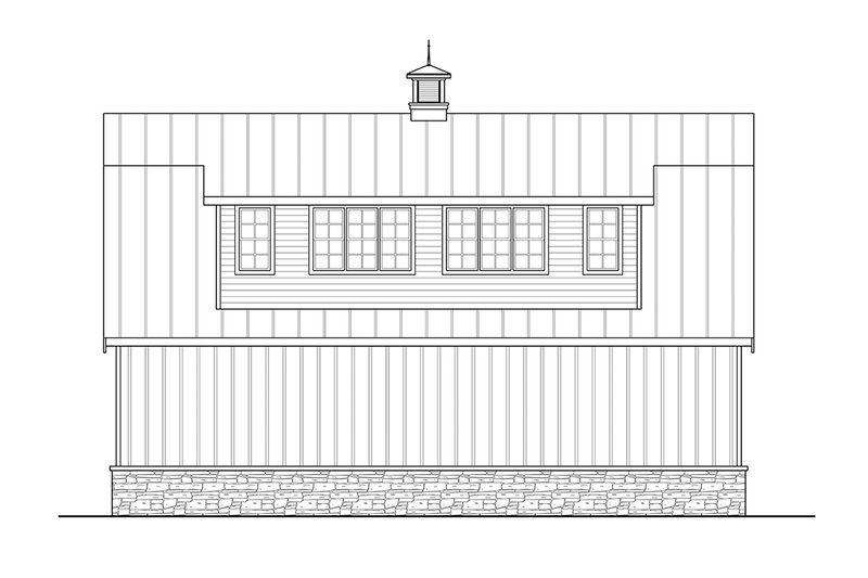 House Design - Exterior - Other Elevation 1 for Barndominium House Plan #124-1358 - 2 bed, 2.5 bath