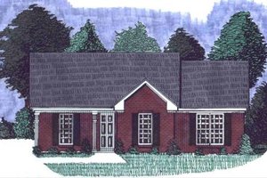 Ranch Exterior - Front Elevation Plan #69-104