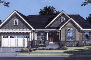 Traditional Exterior - Front Elevation Plan #46-323