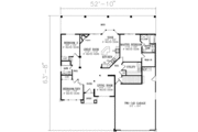 Mediterranean Style House Plan - 3 Beds 2 Baths 1652 Sq/Ft Plan #1-327 