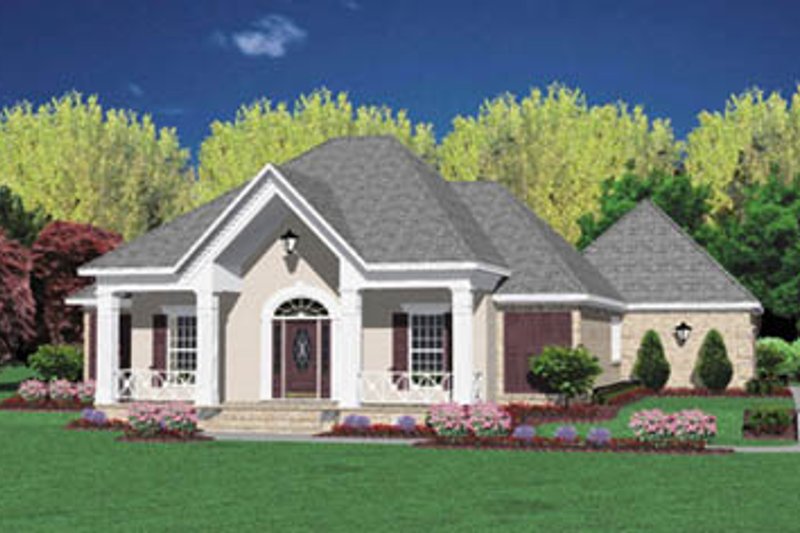 Architectural House Design - Traditional Exterior - Front Elevation Plan #36-177