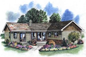 Traditional Exterior - Front Elevation Plan #18-1050