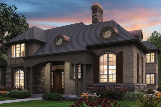 Exterior - Front Elevation for Traditional House Plan #48-244 - 4 bed, 3.5 bath