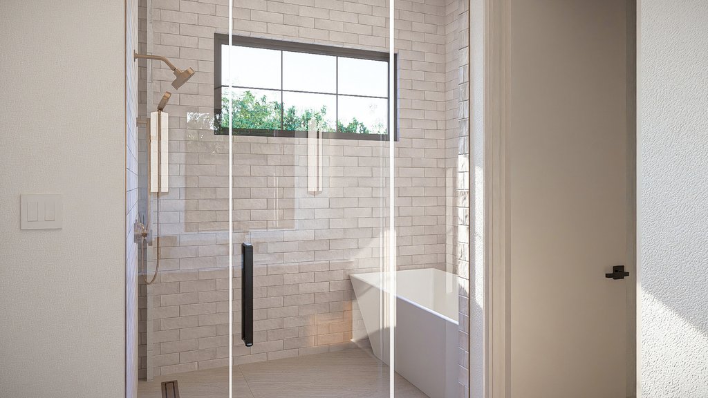 Interior - Master Bathroom 1 for Contemporary House Plan #455-798 - 3 bed, 2.5 bath