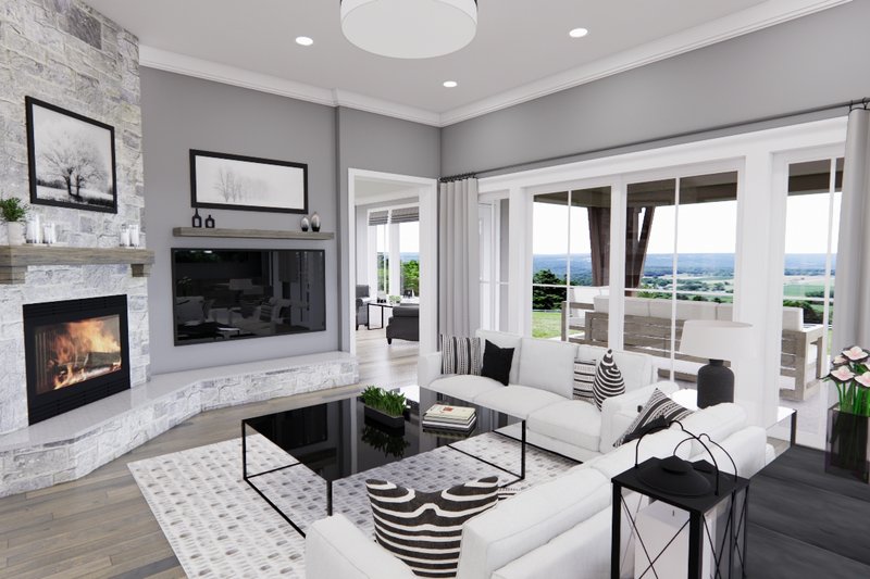 Dream House Plan - Interior - Family Room 1 for Country House Plan #51-1568 - 4 bed, 3.5 bath