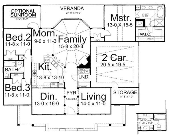 European Floor Plan - Main Floor Plan #119-243