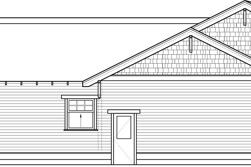 Home Plan - Exterior - Other Elevation for Bungalow House Plan #434-7 - 3 bed, 2 bath