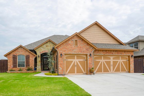 Exterior - Front Elevation for Traditional House Plan #65-512 - 3 bed, 2 bath