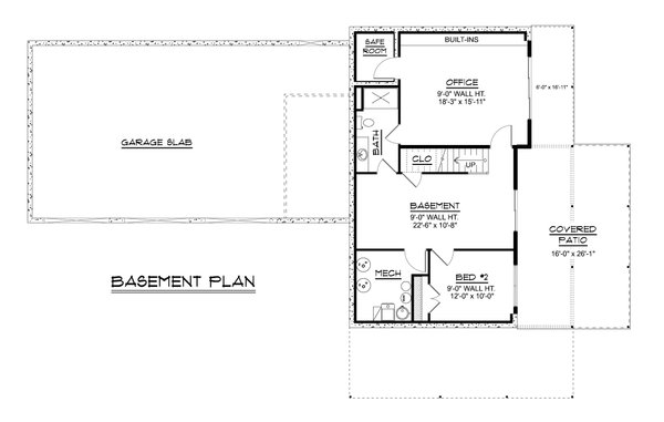 House Blueprint - Contemporary Floor Plan - Lower Floor Plan #1064-448