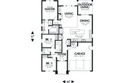 Craftsman Style House Plan - 3 Beds 2 Baths 1529 Sq/Ft Plan #48-598 