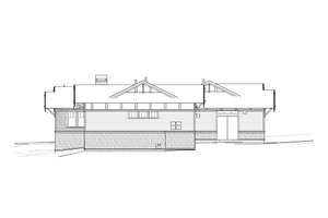 Exterior - Rear Elevation for Craftsman House Plan #895-122 - 3 bed, 2 bath