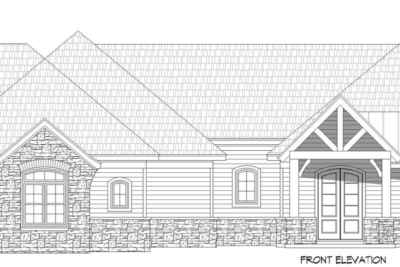 House Design - Exterior - Front Elevation 3 for Country House Plan #932-1229 - 3 bed, 2.5 bath