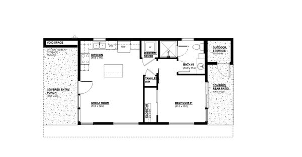 House Plan Design - Modern Floor Plan - Main Floor Plan #895-148