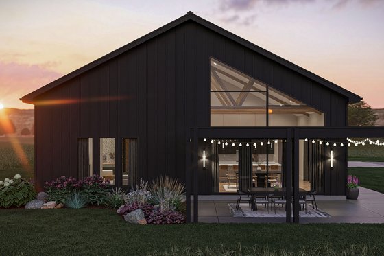 Contemporary Barndominium Plan