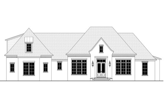 Exterior - Front Elevation 4 for Farmhouse House Plan #430-202 - 4 bed, 2.5 bath