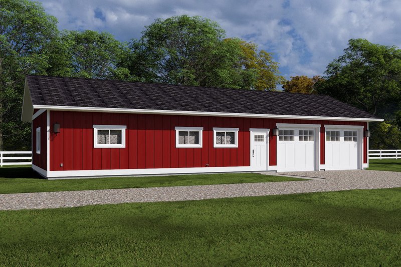 House Design - Exterior - Other Elevation for Farmhouse House Plan #126-283, 1 bath
