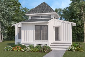 Modern Exterior - Front Elevation Plan #45-632