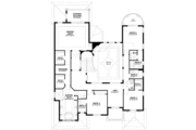 Mediterranean Style House Plan - 5 Beds 6.5 Baths 4779 Sq/Ft Plan #420-159 