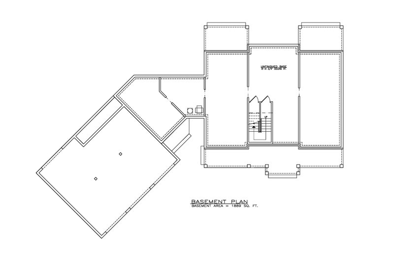Dream House Plan - Floor Plan - Other Floor 1 for Farmhouse House Plan #1100-24 - 4 bed, 2.5 bath