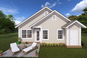 Exterior - Rear Elevation for Craftsman House Plan #513-2094 - 3 bed, 2 bath