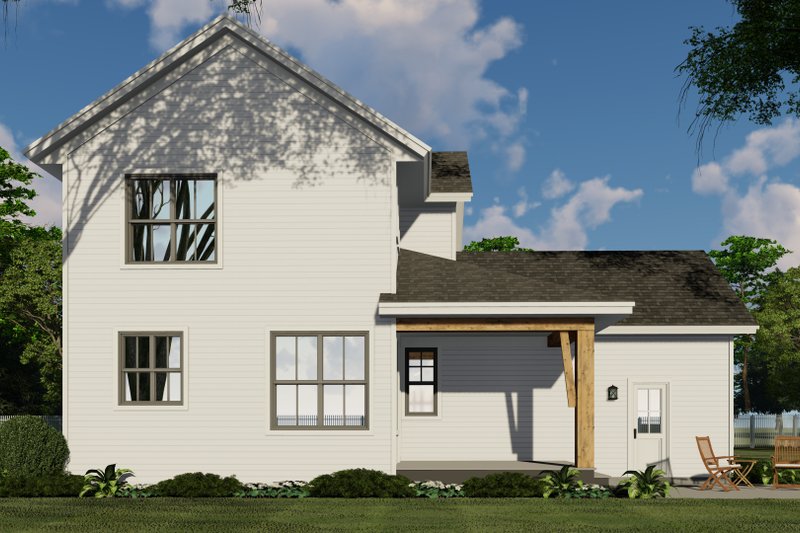 House Plan Design - Exterior - Rear Elevation 1 for Farmhouse House Plan #51-1188 - 3 bed, 2.5 bath