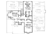 European Style House Plan - 4 Beds 4 Baths 3451 Sq/Ft Plan #20-1679 