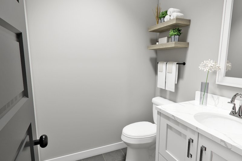 House Blueprint - Interior - Bathroom 1 for Farmhouse House Plan #51-1276 - 4 bed, 3.5 bath