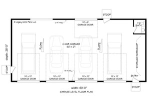 Floor Plan - Main Floor for Contemporary House Plan #932-736, 0.5 bath