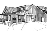 Craftsman Style House Plan - 2 Beds 2.5 Baths 2048 Sq/Ft Plan #1101-38 