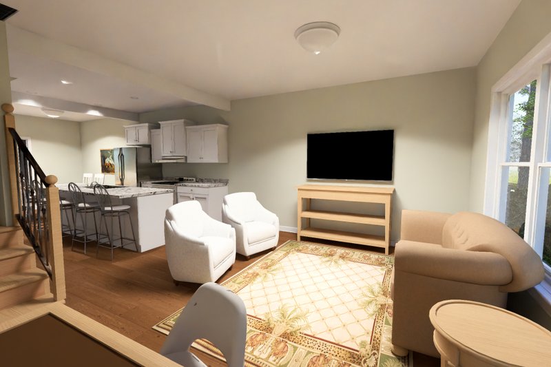 Home Plan - Interior - Family Room 2 for Cottage House Plan #513-2491 - 2 bed, 2.5 bath