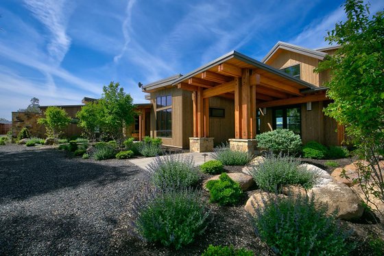 Exterior - Front Elevation 4 for Contemporary House Plan #892-20 - 3 bed, 3.5 bath