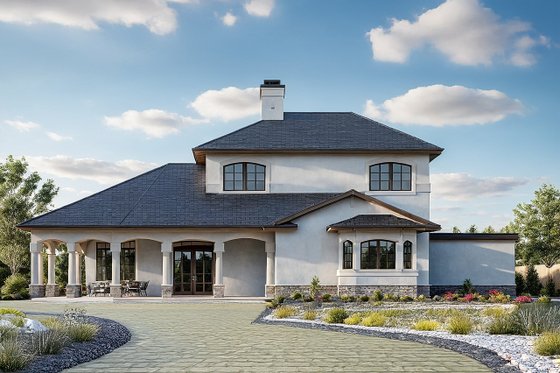Exterior - Front Elevation 3 House Plan #124-236 - 2 bed, 2 bath