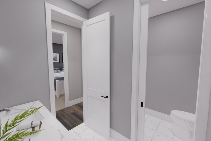 House Blueprint - Interior - Bathroom for Farmhouse House Plan #51-1227 - 4 bed, 2 bath